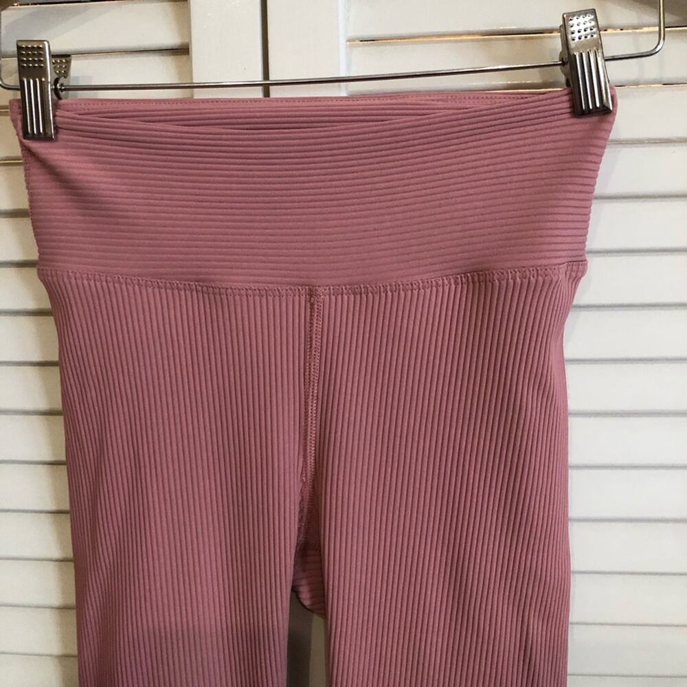 REVOLVE Year Of Ours Pink Mauve Ribbed Leggings - Picture 6 of 8